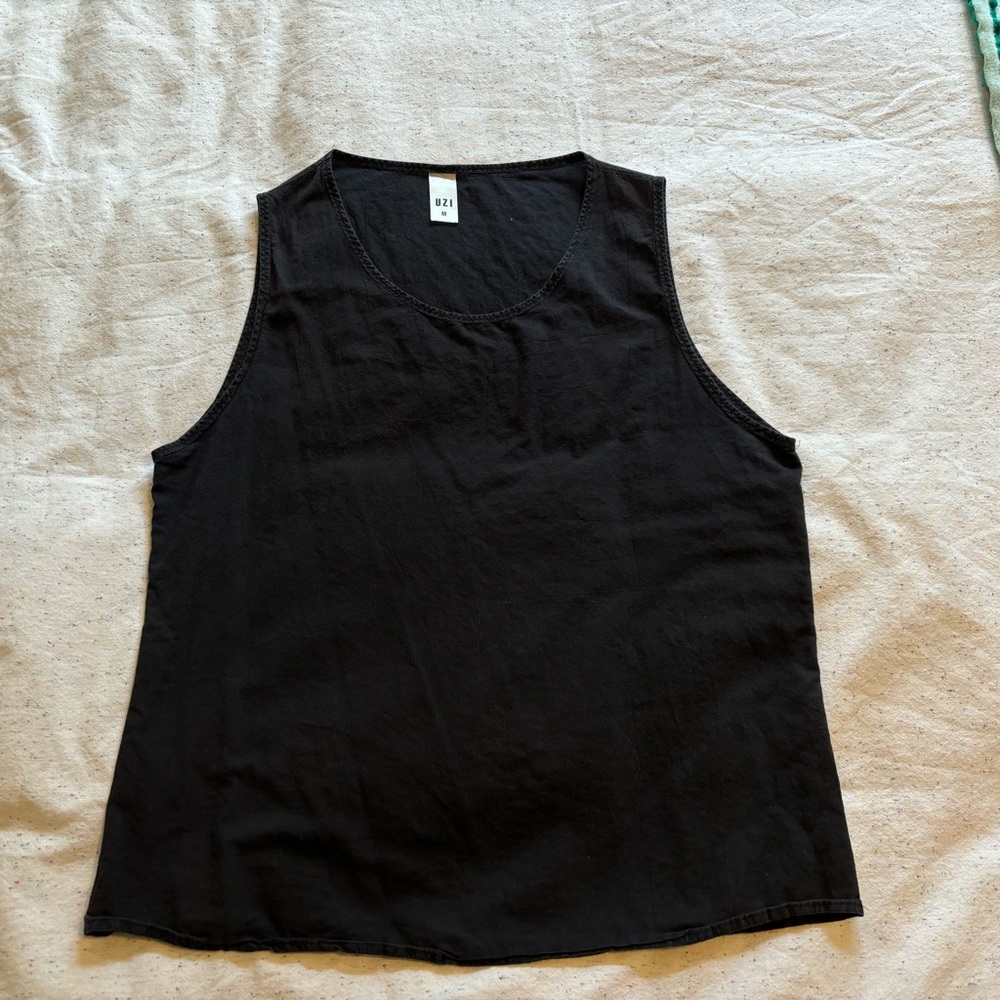 UZI Black Tank Top - size Medium